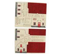 BESPORTBLE 2Sets Wooden House Puzzle Models DIY Assembling Houses for Fun Craft Kits to Enhance Creativity Concentration and Hand Eye Coordination Safe and Sturdy Wooden Construction