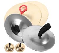 BESPORTBLE 3 Pairs Finger Cymbals Musical Instrument for Belly Dance Percussion Fun for Steel and Copper Zills for Home Kindergarten