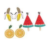 BESPORTBLE 3 Pairs Fruit Earrings Aesthetic Drop Earrings Watermelon Lemon and Stylish Jewelry for Women Occasion