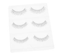 BESPORTBLE 3 Pairs Natural Looking Fake Eyelashes Handmade Transparent Band False Lashes for Realistic Eye Makeup Thick Defined Lashes for Asian Eyes Comfortable Wear for Daily and Special