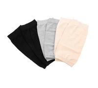 BESPORTBLE 3 Pairs Protective Elbow Pads Elastic Breathable Arm Sleeves for Sports Comfortable Support for Tennis Golf Gym Includes Black Skin Tone Gray Colors