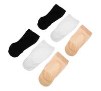 BESPORTBLE 3 Pairs Unisex Tabi Socks Low Cut Breathable Mesh Two Toe Separation Non Slip Gripper Yoga Socks for Women Men Summer Half for Dance Pilates