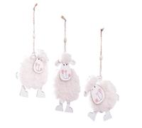 BESPORTBLE 3 Pcs Easter Felt Lamb Ornaments Hanging Decorations for Home and Office, Soft Wool Desktop Lamb Pendants Spring Party Décor Set