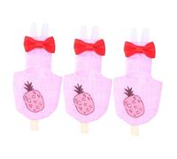 BESPORTBLE 3 Pcs Elegant Bowknot Design Pet Diaper for Goose Pigeon Parrot Super Absorbent Easy to Wear Random Color
