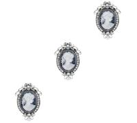 BESPORTBLE 3 pcs Retro Resin Beauty Brooch Creative Baroque Breastpin for Women Jewelry for Party Dressing Delicate and Chic Design for Friends