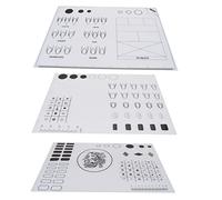 BESPORTBLE 3 Pcs Washable Silicone Nail Art Manicure Mats with Finger Portable Folding Design for Nail Decals Practice and Easy Polish Removal