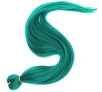 BESPORTBLE 3 Rolls Long Pre Stretched Braiding Hair Low Temperature Silk Smooth Green Braid Extensions Fashionable Natural Looking Hair for Braiding DIY