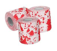 BESPORTBLE 3 Rolls Toilet Paper Halloween Decor with Vivid Scary Prints Easy to Install Toilet Tissue for Indoor Bathrooms Fun Party Favors Adding Memorable Festive Touch