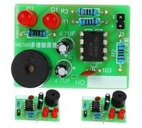 BESPORTBLE 3 Sets DIY Flash Circuit Soldering Practice Kit for Beginners Portable Electronic Welding Training with Multi Resonant LED Blink Circuit Complete Components for Easy Assembly