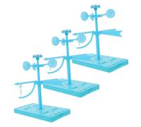 BESPORTBLE 3 Sets DIY Wind Indicator Science Kits for Stem Weather Vane and Anemometer Tools Physics Education Supplies for Classroom and Outdoor Wind Measurement Experiments