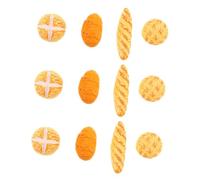 BESPORTBLE 3 Sets Miniature Dollhouse Bread Props Lightweight Resin Bakery Models for Creative Role Playing Small Hands Versatile Decoration Accessories for Dollhouse Kitchen Scenes