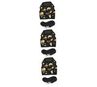 BESPORTBLE 3 Sets Rabbit Clothes Cat Apparel Bunny Harness Leash Pet Leash Harness Accessory Small Animal Traction Rope Hamster Vest and Leash Rats Walking Leash Belt Buckle Belt Black