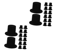 BESPORTBLE 30 Pcs Clown Hat Mini Doll Hats Mini Hat Miniature Top Hat Gats-by Party Hats Doll Craft Hats Mini Party Hats for Stuffed Animals Mini Felt Top Hats Mini Top Hat DIY Doll Hat Resin