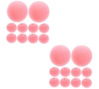 BESPORTBLE 30 pcs Mini Clown Sponge Nose Soft Replaceable Cosplay Nose Props for Birthday Parties Theatrical Performances Easy to Wear Secure Fit Pink