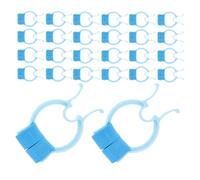 BESPORTBLE 30pcs Blue Nasal Clips for - Respiratory Training Nose Clamp for Pulmonary Function Exercise, Nosebleed Stopper and Swimming Accessory