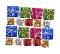 BESPORTBLE 30pcs Boxes Ornament Dollhouse Ornament Miniature Christmas Decorations Miniature Christmas Scene Decoration Mini Mini House Decor