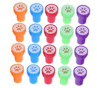 BESPORTBLE 30pcs Cartoon Paw Stamps with Safe Ink Self-Inking Mini Stampers for Crafting Classroom Rewards Birthday Party Favors and DIY Activities