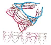 BESPORTBLE 30Pcs Cat Ear Shape Headbands Adorable Plush Hair Hoops for Parties Festivals and Costumes Lightweight and Portable Hair Accessories for Halloween