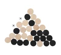 BESPORTBLE 30pcs Chess Pieces Smooth Lightweight Board Game Accessories Special Grip Design for Easy Handling Compact for Family Game and Learning Chess