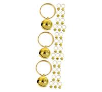 BESPORTBLE 30pcs Collar Bells for Crafts Christmas Tree Decorations Stainless Steel Pet Bells for Wind Chimes and Pet Accessories