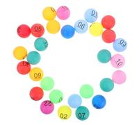 BESPORTBLE 30pcs Colorful Number Drawing Balls for Bingo Raffle Games Plastic Lottery Balls with Numbers Party Accessories for Bar Birthday and Family Celebrations