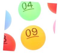 BESPORTBLE 30pcs Colorful Plastic Bingo Balls Raffle Game Party Hollow Prize Balls for Bar Birthday Family Gatherings Interactive Entertainment