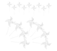 BESPORTBLE 30pcs DIY Blank Pinwheels for Reusable Craft Kit for Painting and Decorating Lightweight Portable Windmill for Garden Lawn Party Collaborative Art Fun for Boys