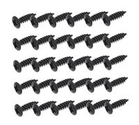 BESPORTBLE 30pcs Electric Guitar Bass Pickguard Screws Small Pickguard Mounting Fixing Screws for Music Instrument Accessories Black