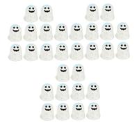 BESPORTBLE 30pcs Ghost Figurines for Halloween Decor Cute Ghost Ornaments for Fish Tank Classroom and Home Lightweight Craft for Spooky Party Layouts
