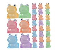 BESPORTBLE 30pcs Glow-in-the-dark Frog Birthday Dollhouse Mini Frog Figurine Luminous Animal Figurines Small for DIY Decorations Funny Tiny Ornament Outdoor Decor Resin