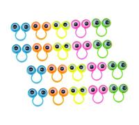 BESPORTBLE 30Pcs Googly Eyeball Finger Rings for Kids Interactive Eye Finger Puppets Wear-Resistant Toy for Parties Halloween and Educational Fun