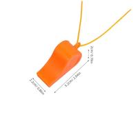BESPORTBLE 30pcs Handheld Emergency Survival Whistles Loud Safety Plastic Whistles for Camping Hiking Boating Fishing Rescue Signaling Weather-resistant Lightweight for Trainers