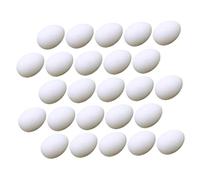 BESPORTBLE 30pcs Hatching Simulation Pigeon Eggs Induced Fake Eggs for Breeding Decoration for Nest Management and Bird Health