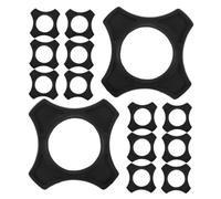 BESPORTBLE 30pcs Microphone Protective Cover Rubber Mic Roll Rings Slip Fall Protection for Live Shows Recording Studio