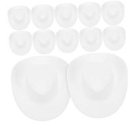 BESPORTBLE 30Pcs Mini Cowboy Hats for Dolls Replaceable DIY Miniature Hats Adorable Tiny for Craft Projects and Cake Decorations Lightweight Doll Accessories