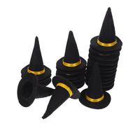 BESPORTBLE 30pcs Mini Felt Witch Hat Bottle Toppers for Halloween Party Decorations Sturdy Black Felt Craft Accessories for Wine Bottles DIY Spooky Table Decor and Costume Embellishments