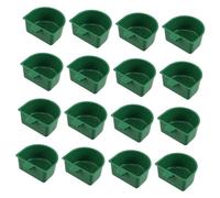 BESPORTBLE 30pcs Mini Parrot Feeding Bowls with Clamp Portable Plastic Bird Food and Water Cups for Cockatiel Conure Parakeet Budgie Multi-species Cage Feeder Easy to Clean and Space-saving