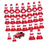 BESPORTBLE 30pcs Mini Traffic Cones Realistic Road Cones for Educational Play for Dollhouse Table Road Construction for Interactive Learning