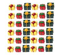 BESPORTBLE 30Pcs Miniature Resin Box Figurines for Holiday Decoration for Desktop Display Miniature Garden and Festive Crafts