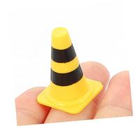 BESPORTBLE 30Pcs Miniature Traffic Cones for Pretend Play Educational Roadblocks and Traffic Signs Plastic Lightweight Safety Scene Model for Early Childhood Transportation Learning and