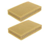 BESPORTBLE 30pcs Natural Beeswax Beehive Wax Foundation Sheets for Hive Frames Bulk Honeycomb Base for Beekeeping Equipment DIY Candle Making and Furniture Care Versatile and Easy