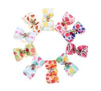 BESPORTBLE 30pcs Pet Hair Bows Bands Cute Accessories for Dogs and Cats Double Design Patterns for Special Occasions and Everyday Wear