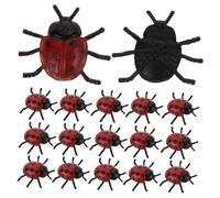 BESPORTBLE 30pcs Realistic Ladybug Models Scary PVC Decoration for Halloween Party Favors and Play Impressive Static Ladybugs for Fun Pranks and Events