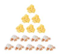 BESPORTBLE 30Pcs Resin Popcorn Decor DIY Phone Case Ornaments Lightweight Craft Accessories for Handmade Jewelry and Party Favors Premium Plastic Material