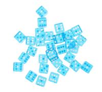 BESPORTBLE 30pcs Sky Blue 6-Sided Acrylic Dice for Board Games Game Props and Party Favors 19mm Size for and Family Fun
