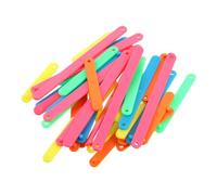 BESPORTBLE 30pcs Snap Together Strips Geometry Manipulatives for Classroom Montessori Math Teaching Tools Early Learning Math Manipulatives for Lengths