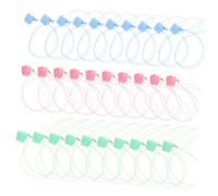 BESPORTBLE 30pcs Teeth Box Cute Tooth Storage Keepsake Plastic Organizer Necklace for Childrens Lost Commemorative Collection
