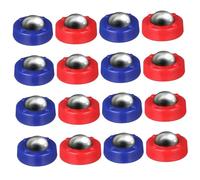 BESPORTBLE 32 Pcs Tabletop Shuffleboard Rolling Beads Curling Pucks for Boys and Smooth Glide Game Pucks for Family Indoor Red