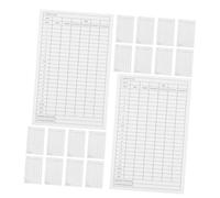 BESPORTBLE 35pcs Golf Score Tracker Scorecards Durable White Coated Paper Scorebook for Handicaps Game Stats Portable Golf Score Management for Club Competitions Skill Development
