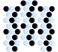 BESPORTBLE 360Pcs Double-Sided Small Go Chess Pieces Imitation Jade Material Black White Stones for Educational Play, School Go Supplies and Board Game Accessories